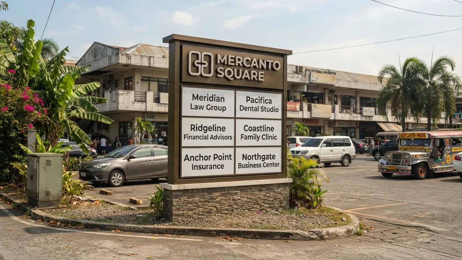 Commercial Properties signage example
