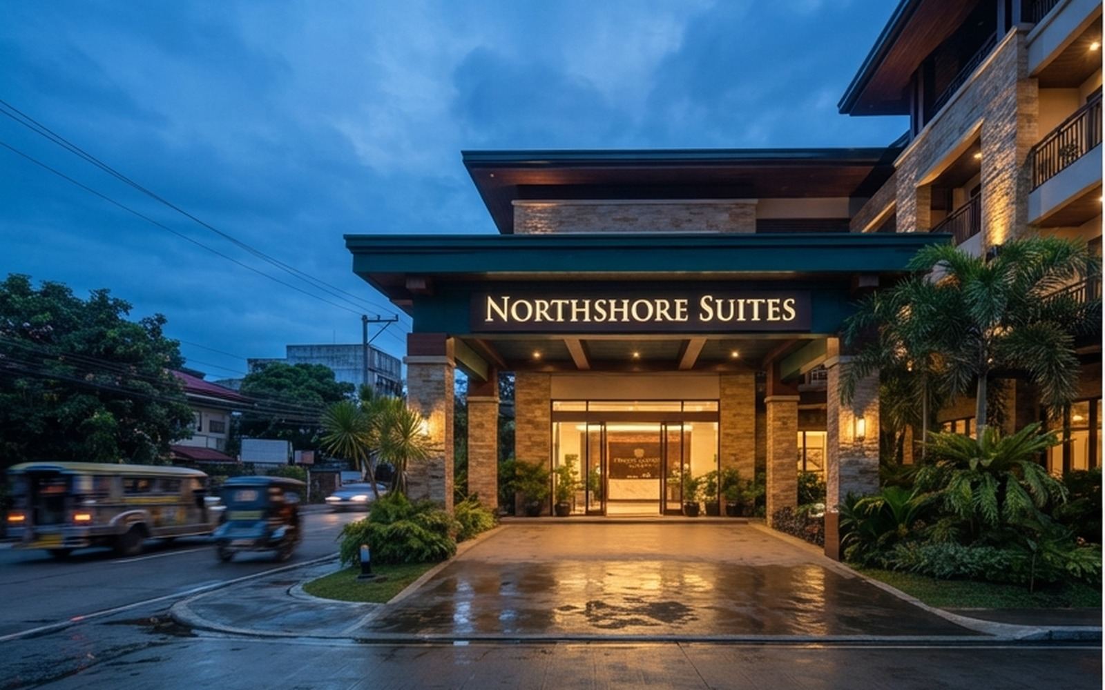Northshore Suites — Arrival Sequence Signage