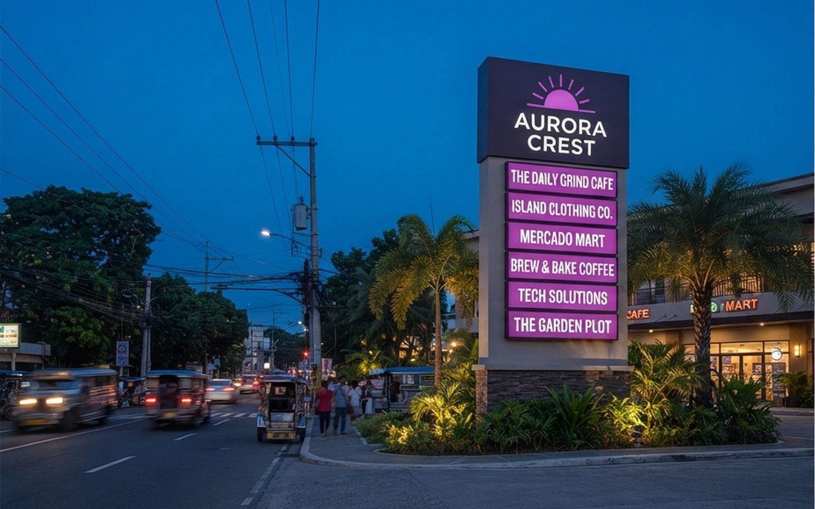 Aurora Crest — Tenant Sign System