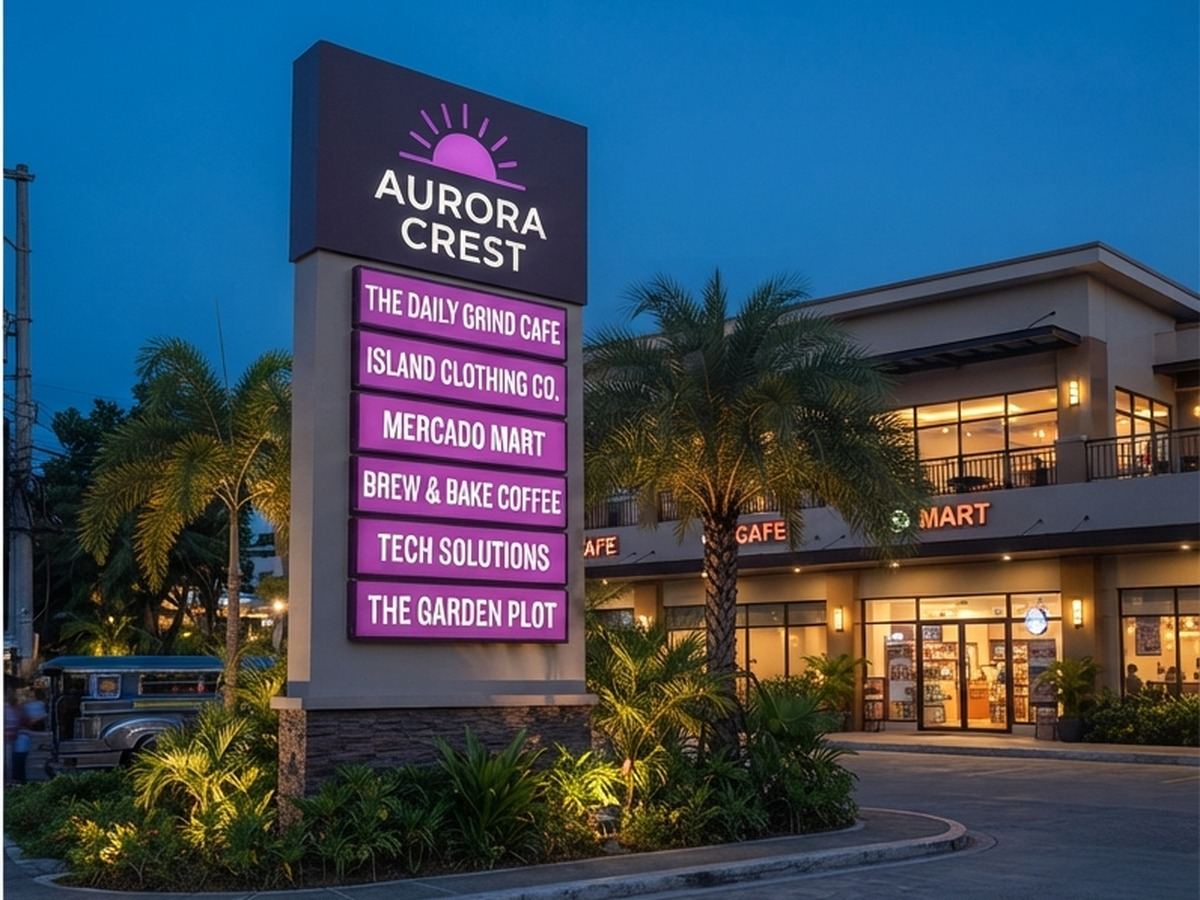 Cascade Retail Plaza — Tenant Sign System — project photo